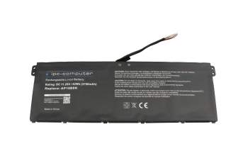 IPC-Computer batería 11.25V (Type AP19B8K) compatible para Acer 3INP5/82/70 con 42Wh