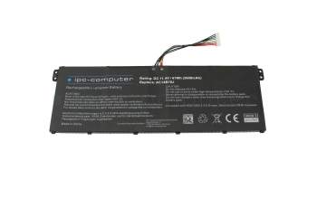 IPC-Computer batería 11,4 V (tipo AC14B18J) compatible para Acer AC14B18J con 41Wh