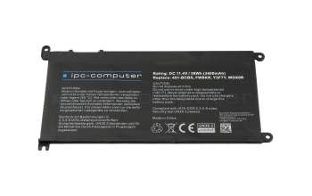 IPC-Computer batería compatible para Dell T2JX4-007 con 39Wh