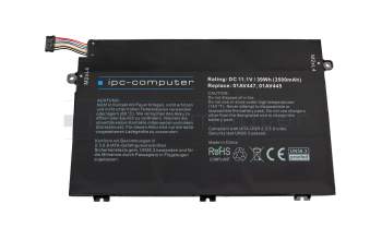 IPC-Computer batería compatible para Lenovo 3ICP6/54/90 con 39Wh