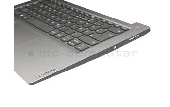 KT01-18A2AK01GRRA000 teclado incl. topcase original Lenovo DE (alemán) gris/plateado