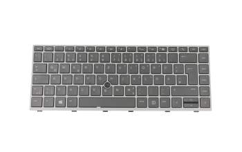 L15542-041 teclado original HP DE (alemán) gris/plateado con mouse-stick