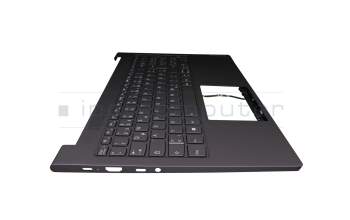 L1CZ13K00T9 teclado incl. topcase original Lenovo DE (alemán) negro/canaso con retroiluminacion