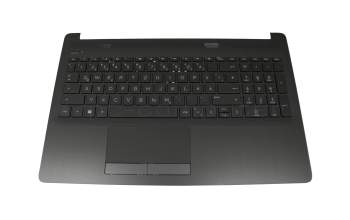 L24637-041 teclado incl. topcase original HP DE (alemán) negro/negro (aspecto de metal cepillado)