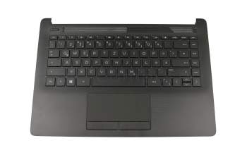 L25547-041 teclado incl. topcase original HP DE (alemán) negro/negro