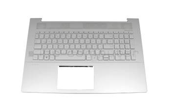 L87983-041 teclado incl. topcase original HP DE (alemán) plateado/plateado con retroiluminacion