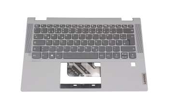 LC560-14 teclado incl. topcase original Lenovo DE (alemán) gris/canaso