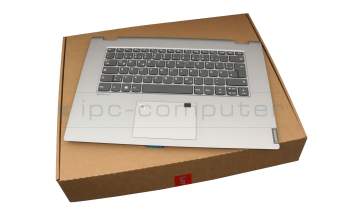 LCM16H36D0-686 teclado incl. topcase original Lenovo DE (alemán) gris/plateado