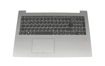 LCM16H66D0-686 teclado incl. topcase original Lenovo DE (alemán) gris/plateado (Fingerprint)