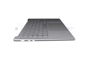 LCM21L16D0J6862 teclado incl. topcase original Lenovo DE (alemán) gris/canaso con retroiluminacion