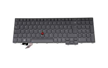 LIM21G86D0JG623 teclado original Lenovo DE (alemán) gris/canosa con retroiluminacion y mouse-stick