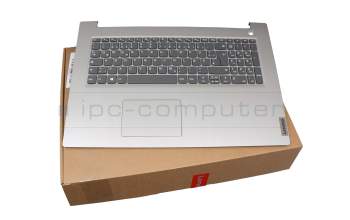 LVM16K26D0-686 teclado incl. topcase original Lenovo DE (alemán) gris/plateado (Fingerprint)