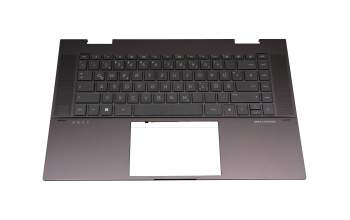 M50067-041 teclado incl. topcase original HP DE (alemán) negro/negro con retroiluminacion