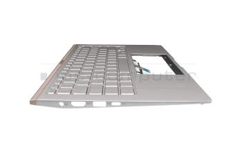 NSK-WRHBU 0G9Z.NFKBU.H0G teclado incl. topcase original Darfon DE (alemán) blanco/plateado con retroiluminacion