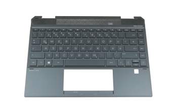 NSK-XBJBQ teclado incl. topcase original HP DE (alemán) negro/negro con retroiluminacion