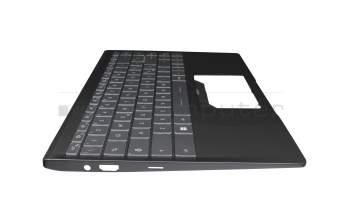 PN036356 teclado incl. topcase original MSI IT (italiano) gris/negro con retroiluminacion