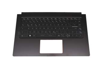 PN095687 teclado incl. topcase original MSI DE (alemán) negro/negro con retroiluminacion