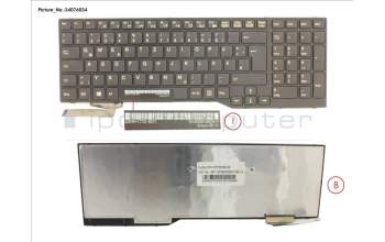 Fujitsu S26491-F2132-E221 KEYBOARD GERMAN (BLACK)