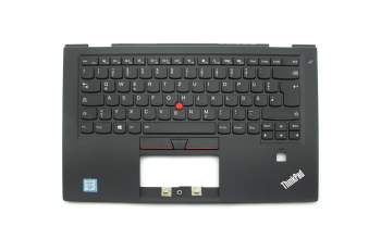 SN20K74758 teclado incl. topcase original Lenovo DE (alemán) negro/negro con retroiluminacion y mouse stick