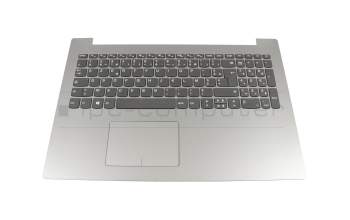 SN20M63157 teclado incl. topcase original Lenovo FR (francés) gris/plateado con retroiluminacion