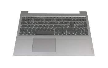 SN20R55222 teclado incl. topcase original Lenovo DE (alemán) gris oscuro/plateado