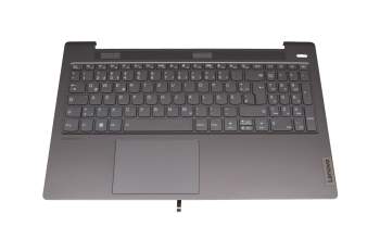 SN20W65033 teclado incl. topcase original Lenovo DE (alemán) gris/canaso con retroiluminacion