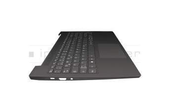 SN20W65033 teclado incl. topcase original Lenovo DE (alemán) gris/canaso con retroiluminacion