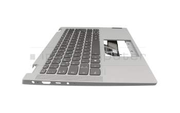 SN20W85253 teclado incl. topcase original Lenovo DE (alemán) gris/canaso con retroiluminacion