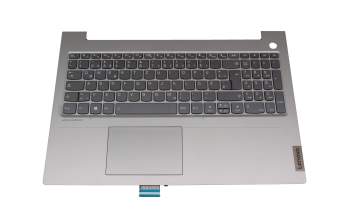 SN20Z38516 teclado incl. topcase original Lenovo DE (alemán) gris/canaso con retroiluminacion