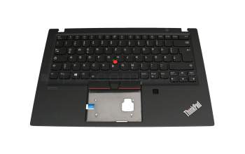 SN5392BL teclado incl. topcase original Lenovo DE (alemán) negro/negro con retroiluminacion y mouse stick