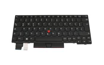 Teclado DE (alemán) color negro/chiclet negro con mouse-stick original para Lenovo ThinkPad X390 (20SD/20SC)