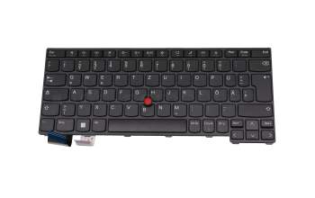 Teclado DE (alemán) color negro/chiclet negro/mate con mouse-stick original para Lenovo ThinkPad L13 Yoga Gen 3 (21B5/21B6)