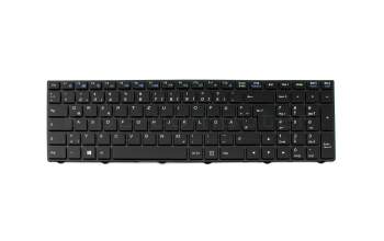 Teclado DE (alemán) color negro/chiclet negro/mate con retroiluminación (N75) original para Mifcom EG7 i5 - GTX 1050 (N870HJ1)