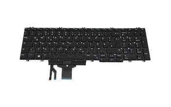 Teclado DE (alemán) negro con mouse-stick original para Dell Precision 15 (7540)