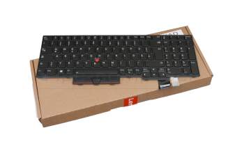 Teclado DE (alemán) negro con mouse-stick original para Lenovo ThinkPad P15v Gen 1 (20TQ/20TR)