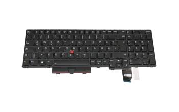 Teclado DE (alemán) negro con mouse-stick original para Lenovo ThinkPad P15v Gen 1 (20TQ/20TR)