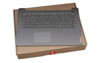 Teclado incl. topcase DE (alemán) gris/canaso original para Lenovo IdeaPad 3-17ITL6 (82H9)