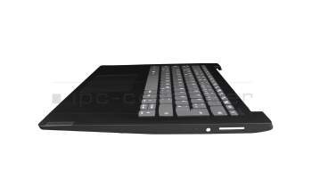 Teclado incl. topcase DE (alemán) gris/negro original para Lenovo IdeaPad S145-14API (81UV)