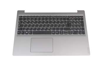 Teclado incl. topcase DE (alemán) gris/plateado original para Lenovo IdeaPad S145-15API (81V7)