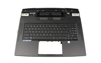 Teclado incl. topcase DE (alemán) negro/negro con retroiluminacion original para MSI Titan GT77 12UHS/12UGS/12UH (MS-17Q1)