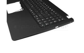 Teclado incl. topcase DE (alemán) negro/negro original para Acer Extensa 15 (EX215-51)