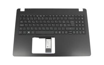 Teclado incl. topcase SF (suiza-francés) negro/negro original para Acer Aspire 3 (A315-54K)