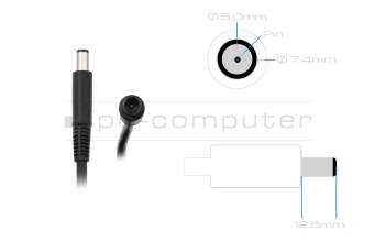 XM0WV cargador original Dell 180 vatios delgado