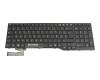 01859571 teclado original Fujitsu FR (francés) negro/negro