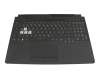 04060-01200300 teclado incl. topcase original Asus DE (alemán) negro/negro con retroiluminacion