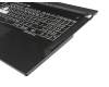 04062-00120000 teclado incl. topcase original Asus DE (alemán) negro/negro con retroiluminacion - without keystone slot -