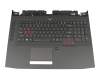 0KN0-EX2GE12 teclado incl. topcase original Acer US (Inglés) negro/negro con retroiluminacion