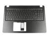 0KN1-232GE22 teclado incl. topcase original Acer DE (alemán) negro/negro con retroiluminacion