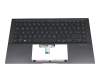 0KNB0-260MGE00 teclado incl. topcase original Asus DE (alemán) negro/antracita con retroiluminacion