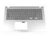 0KNB0-5116GE00 teclado incl. topcase original Asus DE (alemán) gris/plateado